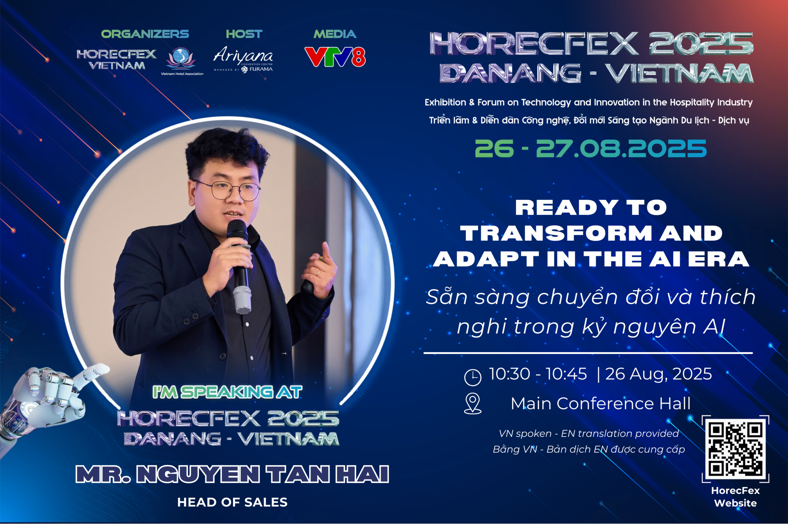 Mr. Nguyễn Tân Hải mang góc nhìn chiến lược về chi phí thực sự khi doanh nghiệp tự phân phối sản phẩm tại HorecFex 2025