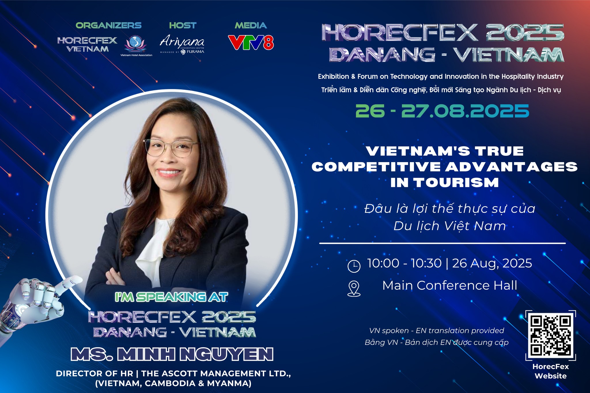 Làm thế nào để du lịch Việt Nam bứt phá? Ms. Minh Nguyen chia sẻ tại HorecFex 2025