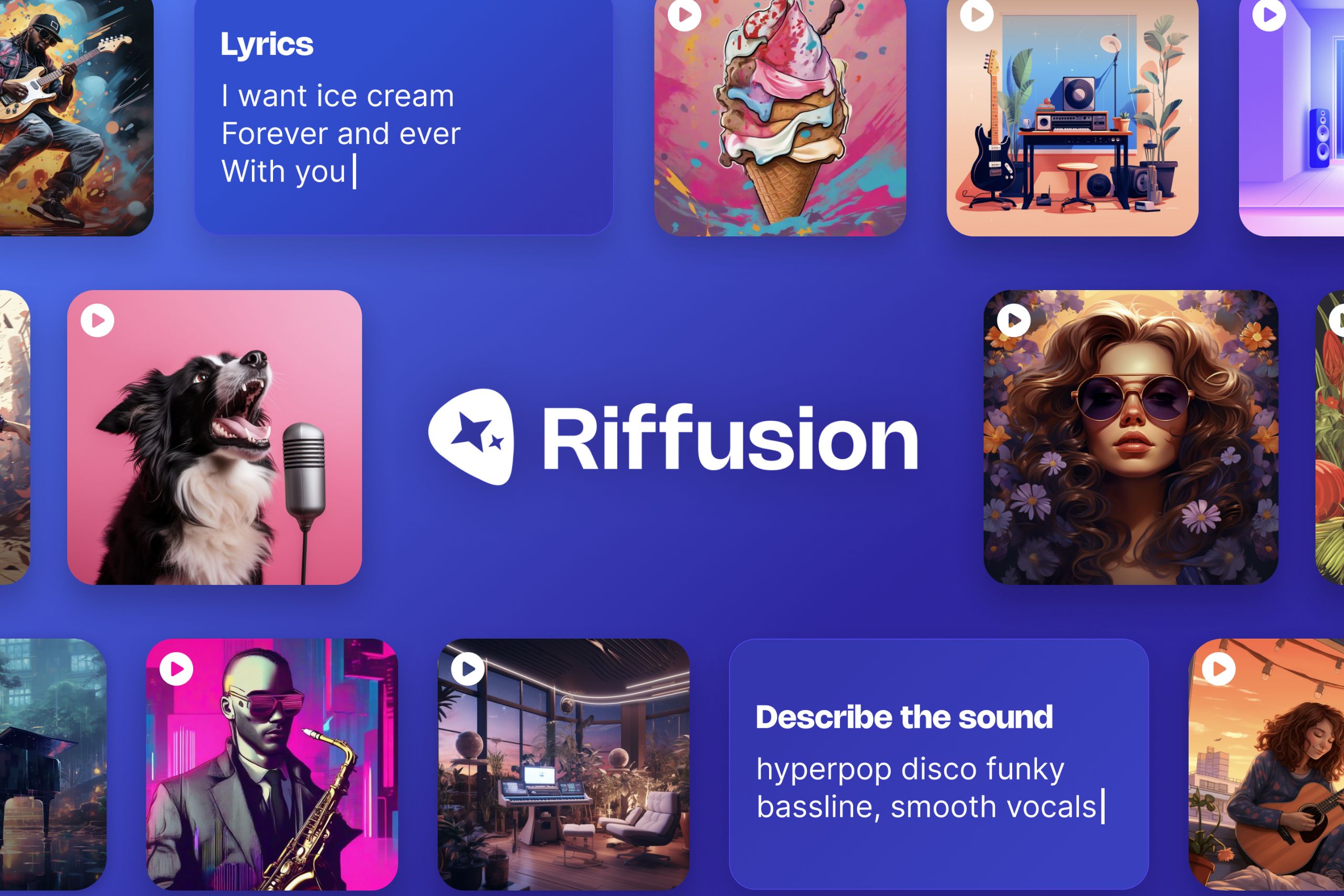 Riffusion – Công cụ AI tạo nhạc từ văn bản miễn phí, phù hợp cho sự kiện, TVC và không gian F&B